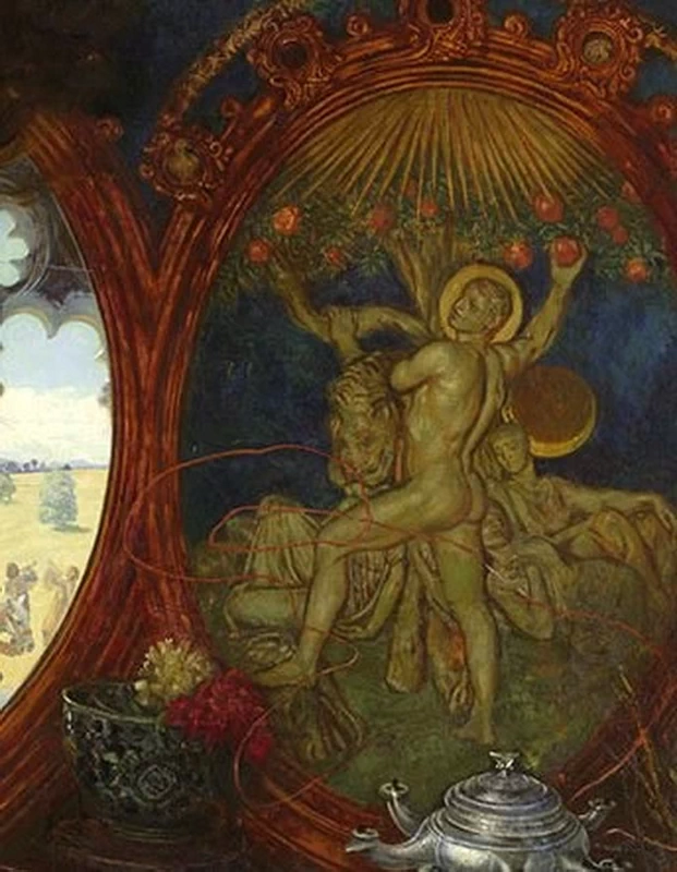 La Signora di Shalott - Wadsworth Atheneum, Hartford, dettaglio 2